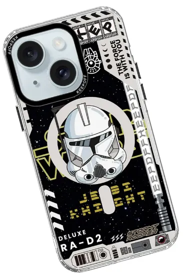 Keep Off iPhone 15 DNA Magsafe Kapak - Jedi Knight resmi