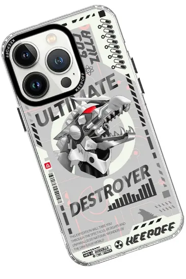 Keep Off iPhone 15 Pro Max DNA Magsafe Kapak - Godzilla resmi