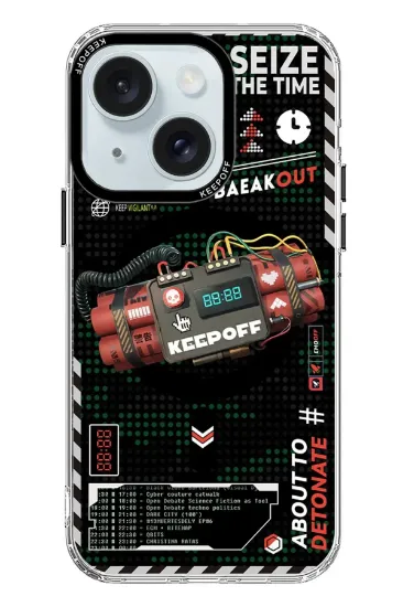 Keep Off iPhone 15 Battlefield Magsafe Kapak - Blasting resmi