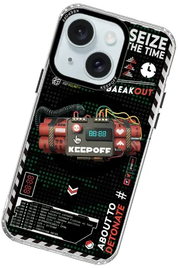 Keep Off iPhone 15 Battlefield Magsafe Kapak - Blasting resmi
