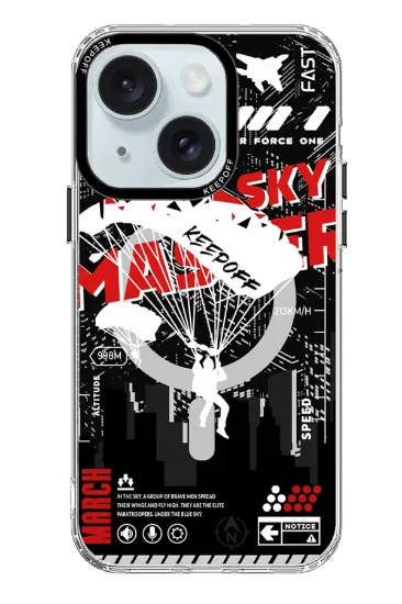 Keep Off iPhone 15 Battlefield Magsafe Kapak - Airborne resmi