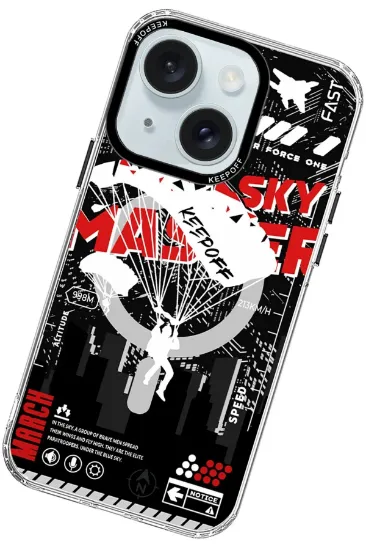Keep Off iPhone 15 Battlefield Magsafe Kapak - Airborne resmi