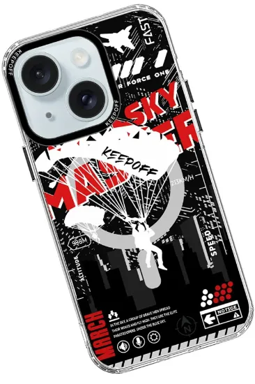 Keep Off iPhone 15 Battlefield Magsafe Kapak - Airborne resmi
