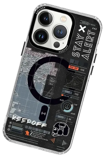 Keep Off iPhone 15 Pro Max Battlefield Magsafe Kapak - Strategy resmi