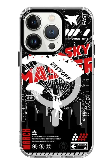 Keep Off iPhone 15 Pro Max Battlefield Magsafe Kapak - Airborne resmi