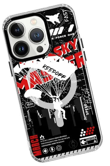 Keep Off iPhone 15 Pro Max Battlefield Magsafe Kapak - Airborne resmi