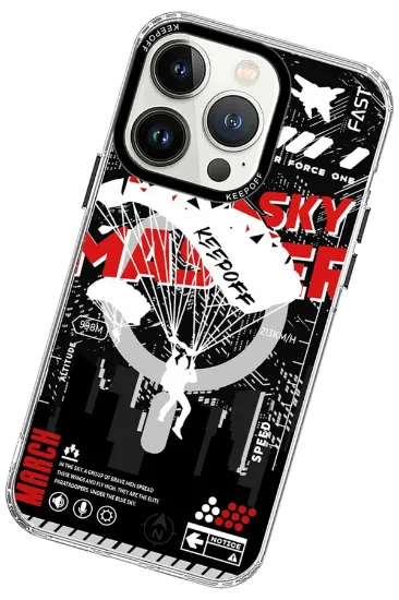 Keep Off iPhone 15 Pro Max Battlefield Magsafe Kapak - Airborne resmi