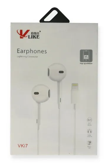 Vlike VK i7 Lightning Bluetooth Kablolu Kulaklık resmi