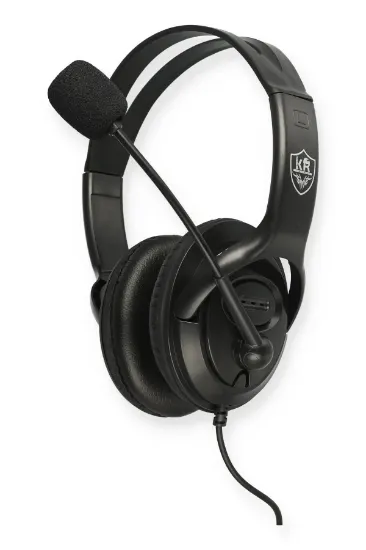 Karler Bass GM705 Kafa Üstü Oyuncu Kulaklık - Siyah resmi