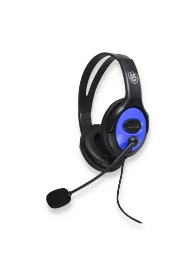 Karler Bass GM702 Kafa Üstü Oyuncu Kulaklık - Mavi resmi