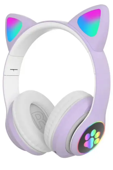 Karler Bass STN28 Kablosuz Kedi Kulaklık - Lila resmi