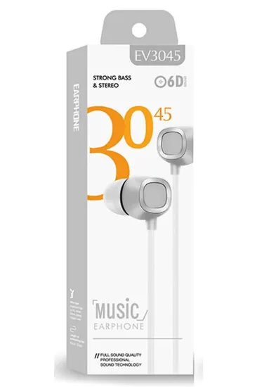 Karler Bass EV-3045 Kablolu Kulaklık - Beyaz resmi