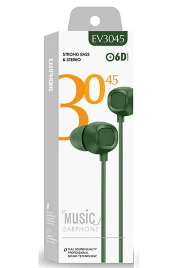 Karler Bass EV-3045 Kablolu Kulaklık - Koyu Yeşil resmi