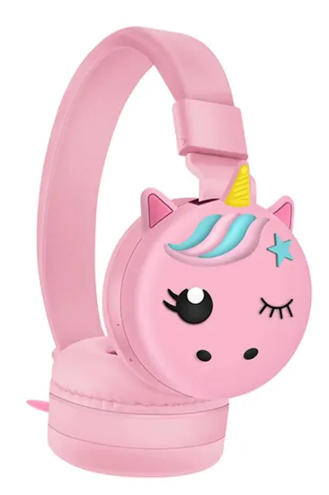 Karler Bass KR9900 Kablosuz Kafaüstü Kulaklık - Pembe resmi