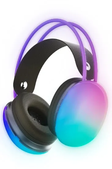 Karler Bass KRH1 RGB Kafaüstü Kablosuz Kulaklık - Siyah resmi