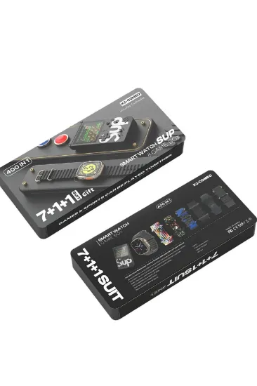 Karler Bass K3 Kombo 7 Adet Kordon ve Ekstra Atari Hediyeli Akıllı Saat - Siyah resmi