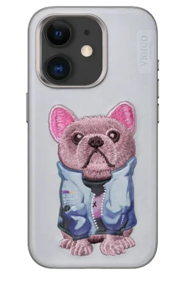 Venco iPhone 11 Cute Desenli Kapak - Kahverengi resmi