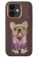 Venco iPhone 11 Cute Desenli Kapak - Koyu Kahve resmi