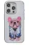 Venco iPhone 15 Pro Cute Desenli Kapak - Kahverengi resmi