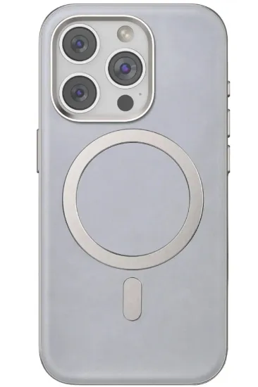 Venco iPhone 15 Pro Max Puskas Magsafe Kapak - Titan Gri resmi