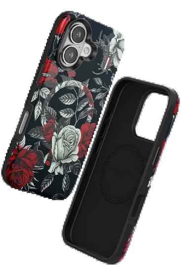 Onegif iPhone 16 Flower Series Magsafe Kapak - Siyah resmi