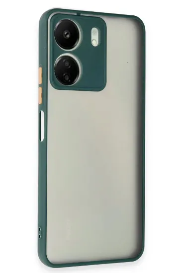 Newface Xiaomi Redmi 13C Kılıf Montreal Silikon Kapak - Yeşil resmi