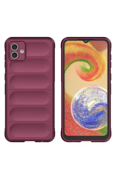 Newface Samsung Galaxy A05 Kılıf Optimum Silikon - Bordo resmi