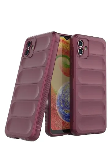 Newface Samsung Galaxy A05 Kılıf Optimum Silikon - Bordo resmi