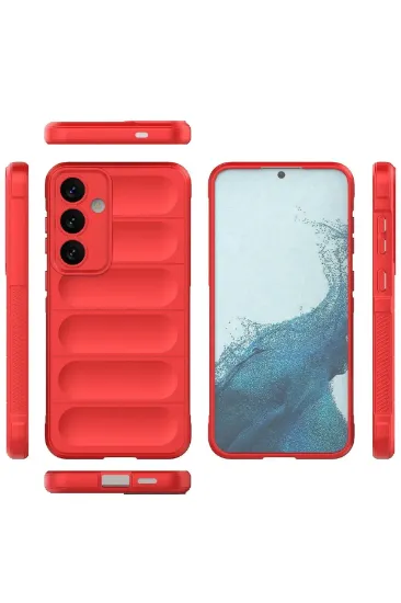Newface Samsung Galaxy S24 Kılıf Optimum Silikon - Kırmızı resmi