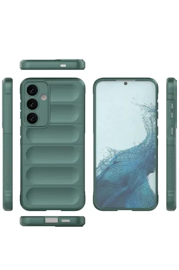 Newface Samsung Galaxy S24 Kılıf Optimum Silikon - Koyu Yeşil resmi