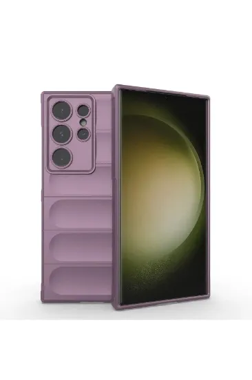 Newface Samsung Galaxy S24 Ultra Kılıf Optimum Silikon - Mor resmi