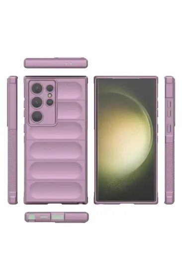 Newface Samsung Galaxy S24 Ultra Kılıf Optimum Silikon - Mor resmi