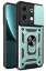 Newface İnfinix Zero 30 5G Kılıf Pars Lens Yüzüklü Silikon - Yeşil resmi