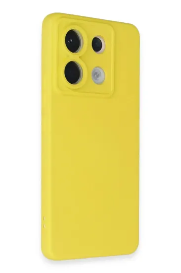 Newface Xiaomi Redmi Note 13 Pro 5G Kılıf Nano içi Kadife Silikon - Sarı resmi
