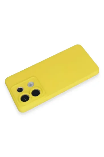 Newface Xiaomi Redmi Note 13 Pro 5G Kılıf Nano içi Kadife Silikon - Sarı resmi