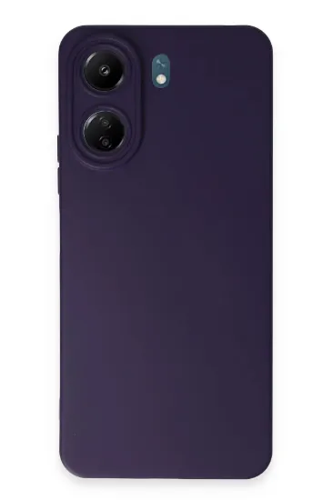 Newface Xiaomi Redmi 13C Kılıf Nano içi Kadife Silikon - Mor resmi