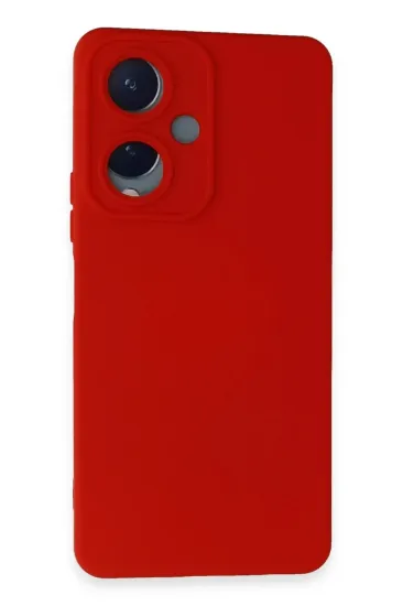 Newface Vivo Y17S Kılıf Nano içi Kadife Silikon - Kırmızı resmi