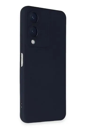 Newface Vivo Y17S Kılıf Nano içi Kadife Silikon - Lacivert resmi