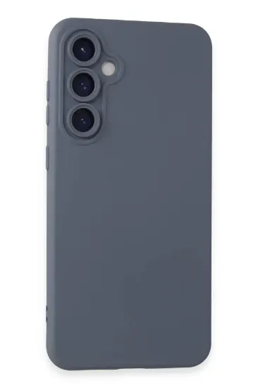 Newface Samsung Galaxy S24 Plus Kılıf Nano içi Kadife Silikon - Gri resmi