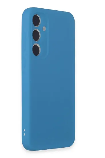 Newface Samsung Galaxy A35 5G Kılıf First Silikon - Mavi resmi