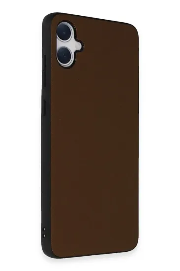 Newface Samsung Galaxy A05 Kılıf Taft Kapak - Kahverengi resmi