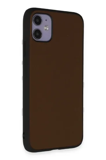 Newface iPhone 11 Kılıf Taft Kapak - Kahverengi resmi