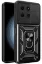 Newface İnfinix Note 30 Kılıf Pars Lens Yüzüklü Silikon - Siyah resmi