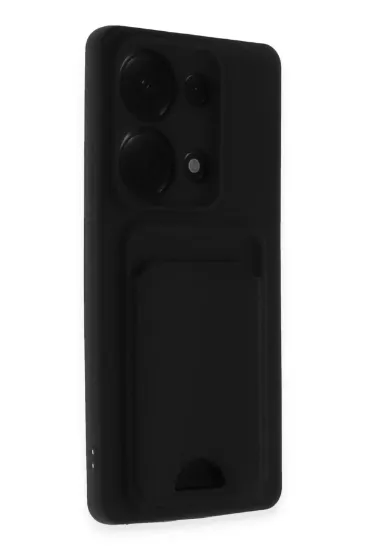 Newface Xiaomi Redmi Note 13 Pro 4G Kılıf Kelvin Kartvizitli Silikon - Siyah resmi