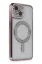 Newface iPhone 14 Kılıf Joke Simli Magneticsafe Kılıf - Pembe resmi