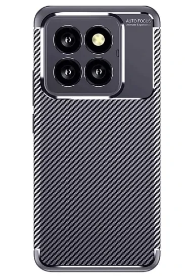 Newface Xiaomi Mi 14T Pro Kılıf Auto Focus Karbon Kapak - Lacivert resmi