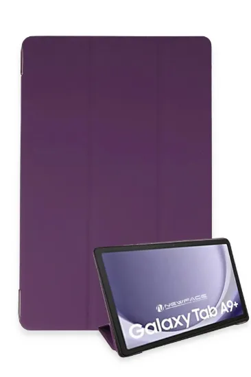 Newface Samsung Galaxy Tab A9 Plus Kılıf Tablet Smart Kılıf - Mor resmi