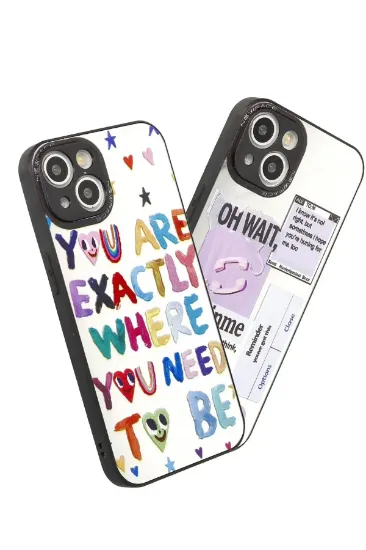 Newface iPhone 15 Kılıf Mirror Desenli Kapak - Mirror - 11 resmi