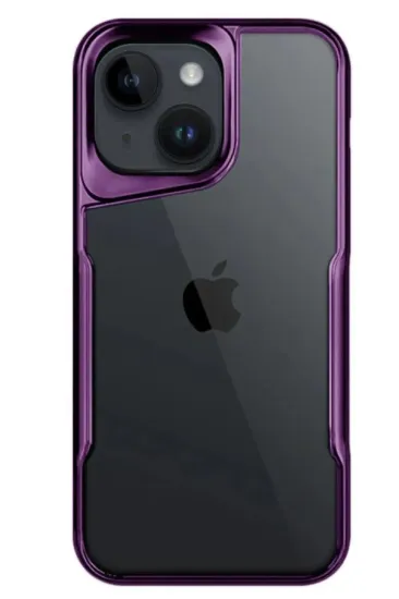 Newface iPhone 14 Kılıf Boyi Silikon Kapak - Derin Mor resmi