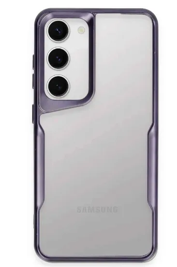 Newface Samsung Galaxy S23 Kılıf Boyi Silikon Kapak - Derin Mor resmi
